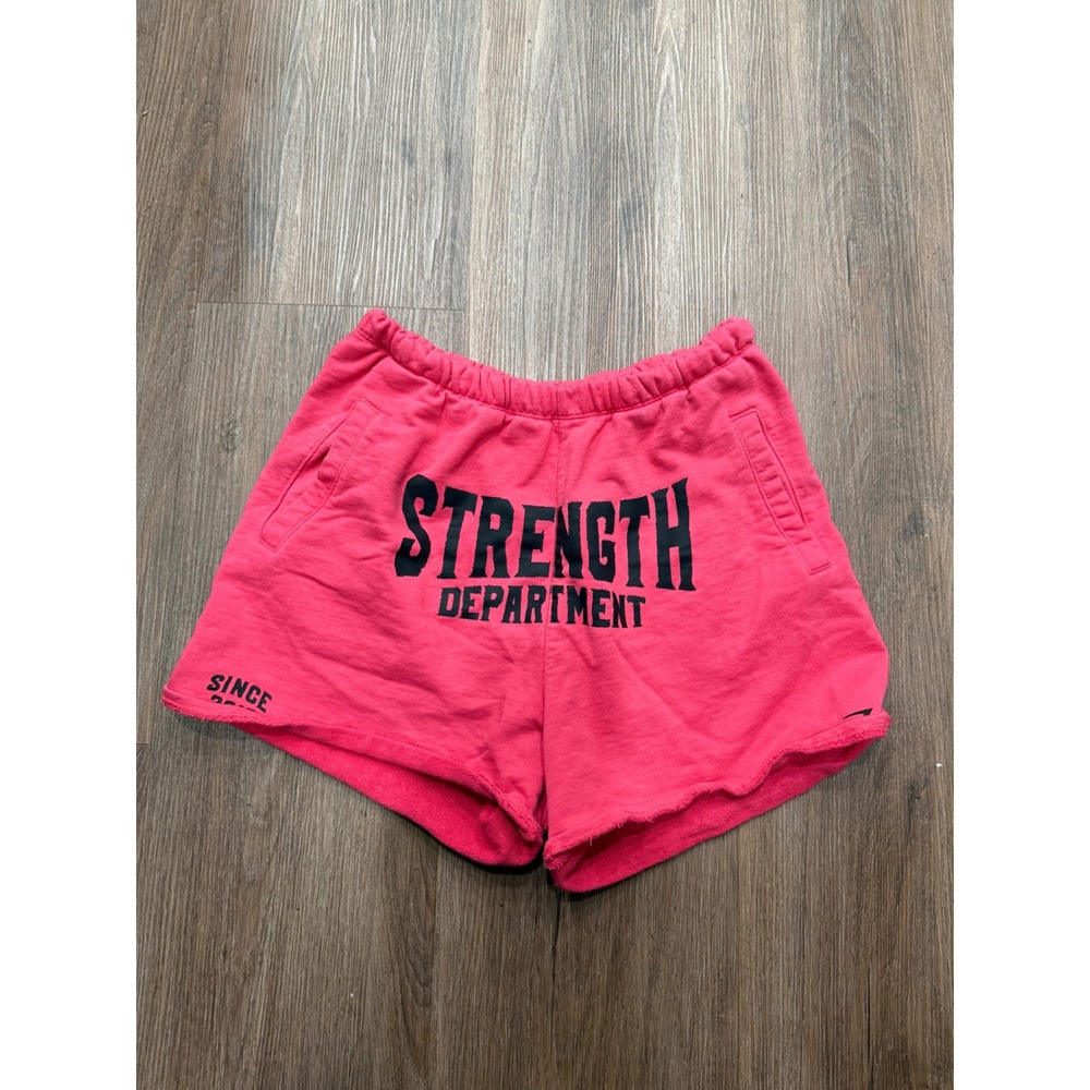 Gymshark Womens Strength Department Graphic Shorts Pink B2B8K Size M - Picture 2 of 7